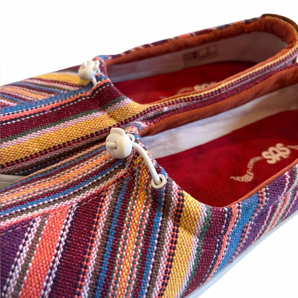SAS Funk Active Slip-On in Lava Stripe Colorway - Picture 3 of 9